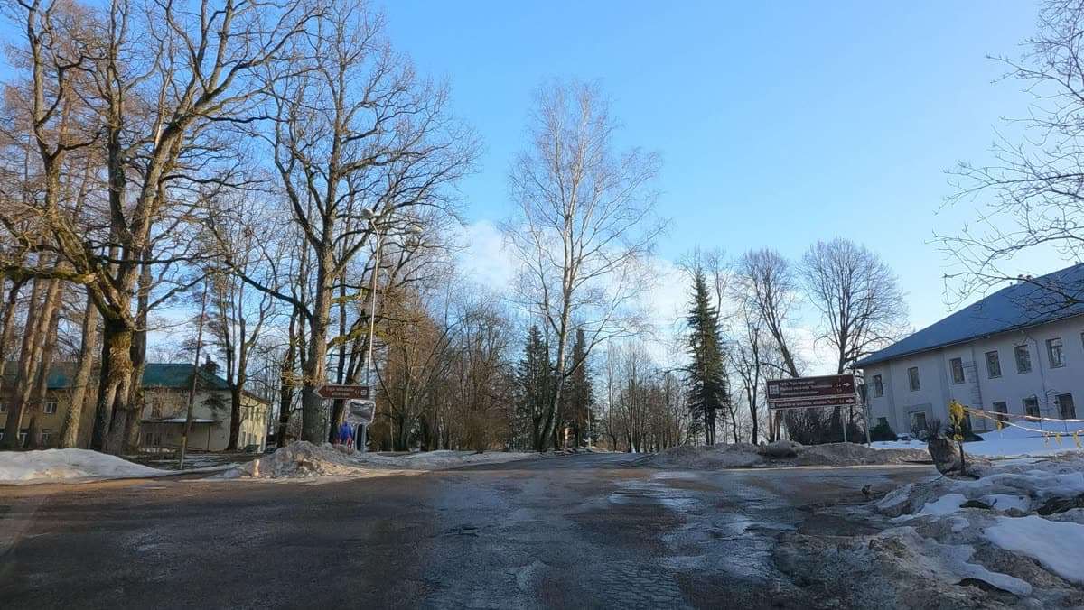 Ērgļu sociālās aprūpes centrs: ēkas skats